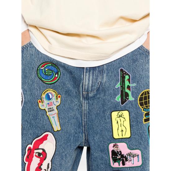 26SS 키드슈퍼 데님 숏팬츠 SHRT 01 DKBLU BLUE - KIDSUPER