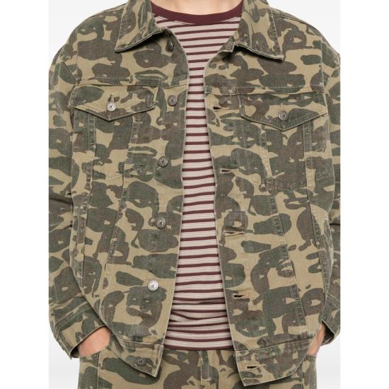 26SS 키드슈퍼 자켓 OW 04 DKGRE GREEN BROWN - KIDSUPER