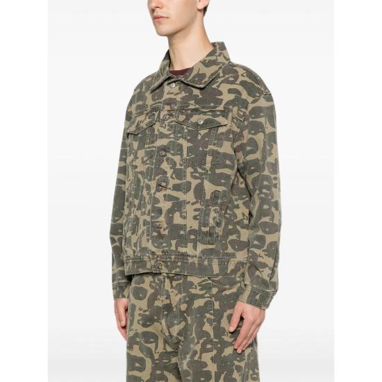26SS 키드슈퍼 자켓 OW 04 DKGRE GREEN BROWN - KIDSUPER