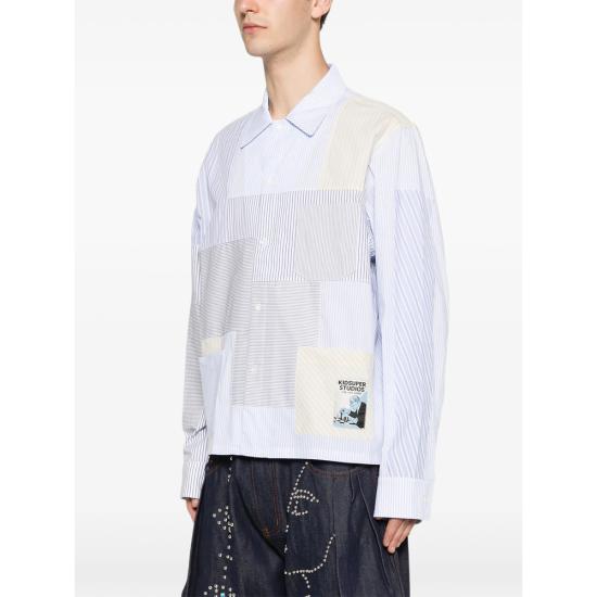 26SS 키드슈퍼 긴팔 셔츠 OW 16 MULTI BLUE GREY - KIDSUPER