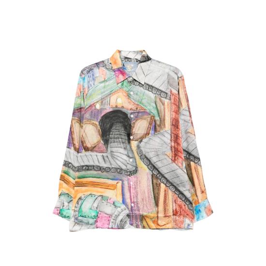 26SS 키드슈퍼 긴팔 셔츠 LTP 05 MULTI GREY BROWN