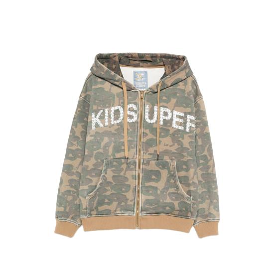 26SS 키드슈퍼 후드 티셔츠 HD 01 DKGRE GREEN NEUTRALS