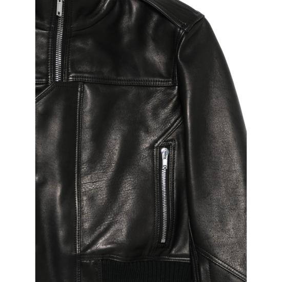 26SS 릭 오웬스 가죽 자켓 RL01F2719 LHOSJP 09 BLACK - RICK OWENS