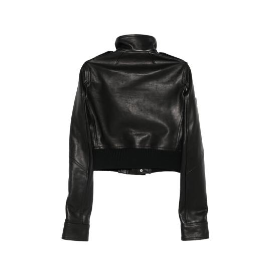 26SS 릭 오웬스 가죽 자켓 RL01F2719 LHOSJP 09 BLACK - RICK OWENS