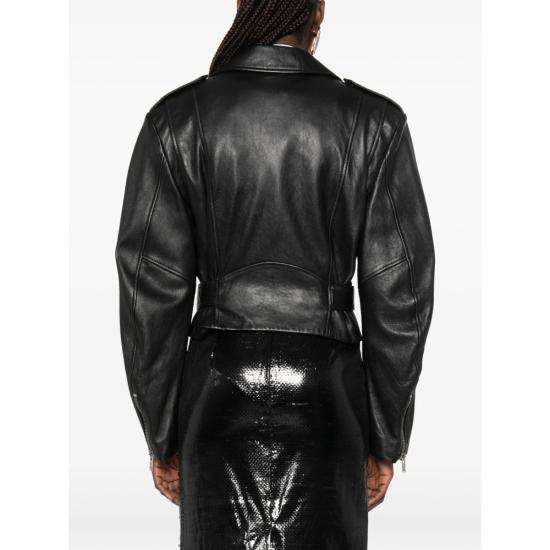 26SS 생로랑 바이커 자켓 865220 YCQT2 1000 BLACK - SAINT LAURENT