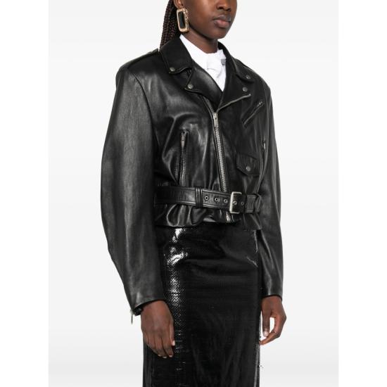 26SS 생로랑 바이커 자켓 865220 YCQT2 1000 BLACK - SAINT LAURENT