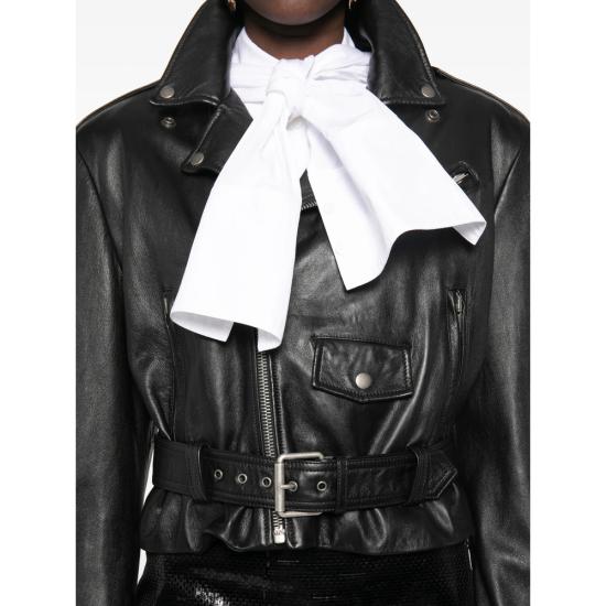 26SS 생로랑 바이커 자켓 865220 YCQT2 1000 BLACK - SAINT LAURENT