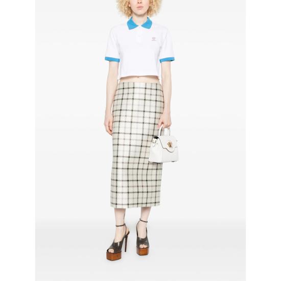 26SS 베르사체 폴로 티셔츠 1A17681 1024517 2W9H0 WHITE - VERSACE