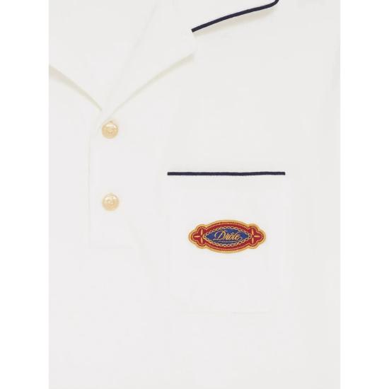 26SS 드롤드무슈 폴로 티셔츠 K PL165 CO264 OFFWH WHITE - DROLE DE MONSIEUR