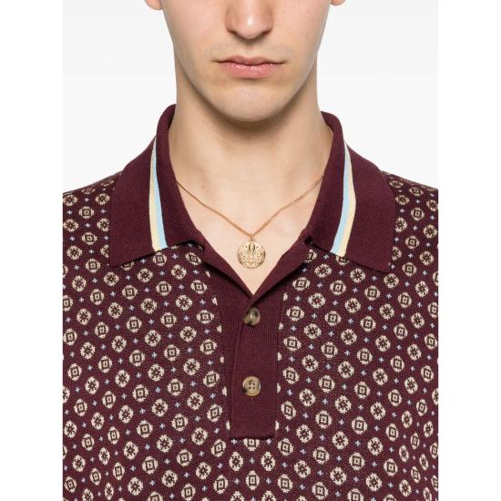 26SS 드롤드무슈 폴로 티셔츠 K PO205 CO261 DKRED RED NEUTRALS - DROLE DE MONSIEUR