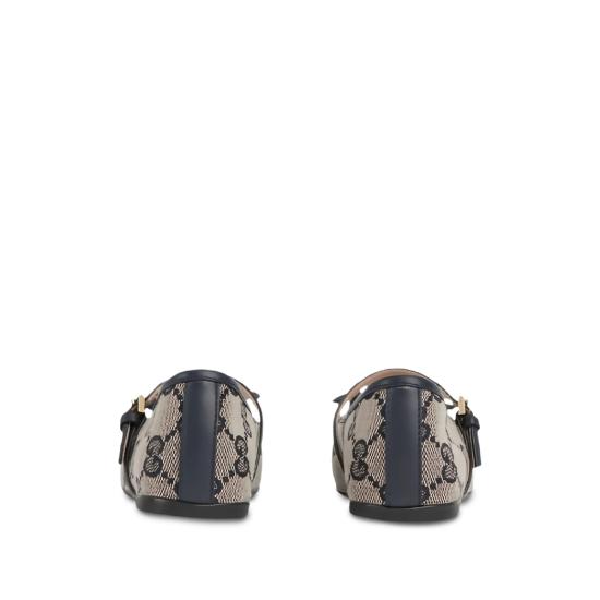 26SS [키즈] 구찌 플랫 슈즈 856589 HWK20 4041 NEUTRALS BLUE - GUCCI