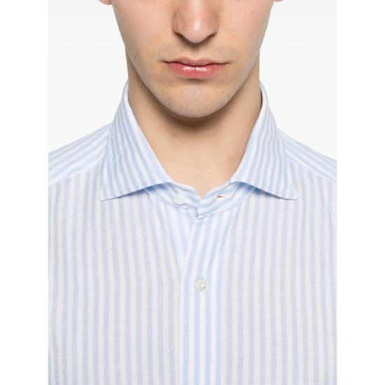 26SS 발바 긴팔 셔츠 54033 0001 BLUE WHITE - BARBA