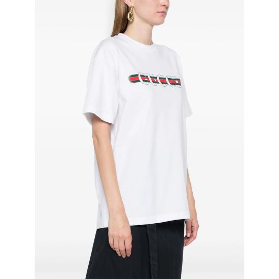 26SS 구찌 프린트 반팔 티셔츠 788093 XJGL6 9074 WHITE - GUCCI