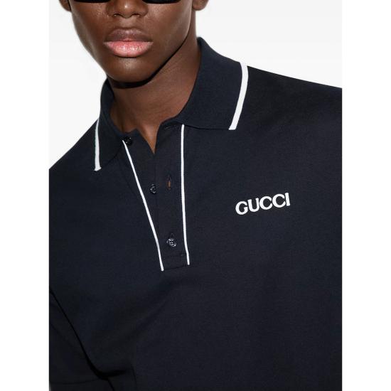 26SS 구찌 폴로 티셔츠 806250 XJHH6 4003 BLUE - GUCCI