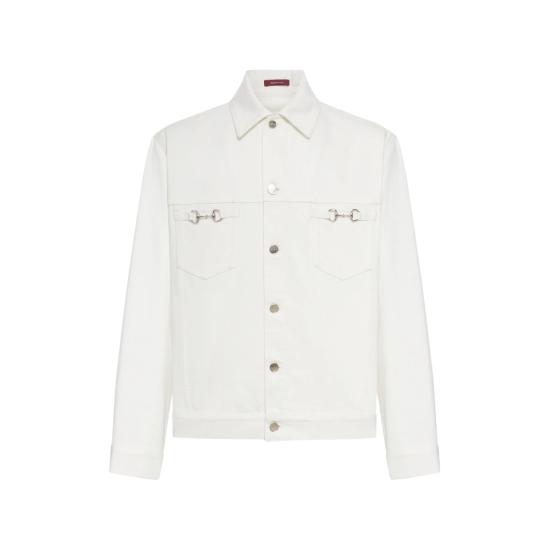 26SS 구찌 데님 자켓 855038 XDDD9 9000 WHITE