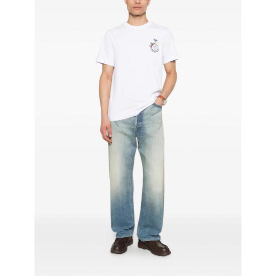 26SS 몽클레어 반팔 티셔츠 89AUG 8C000 65 00A WHITE - MONCLER