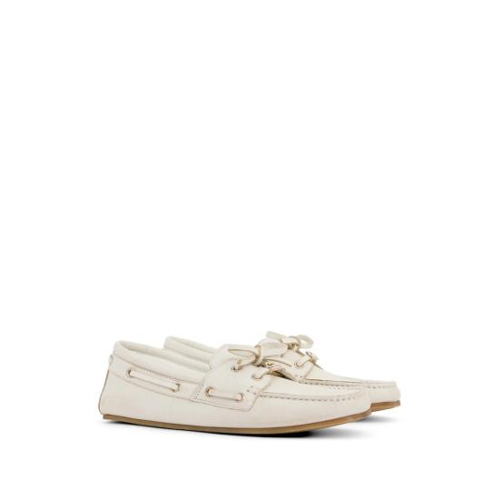 26SS 구찌 보트 슈 854817 AAFZ4 9000 WHITE - GUCCI