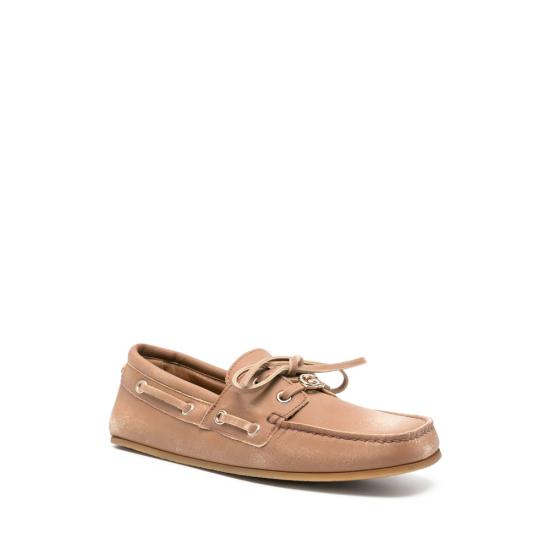 26SS 구찌 보트 슈 854817 AAFZ4 2718 BROWN - GUCCI