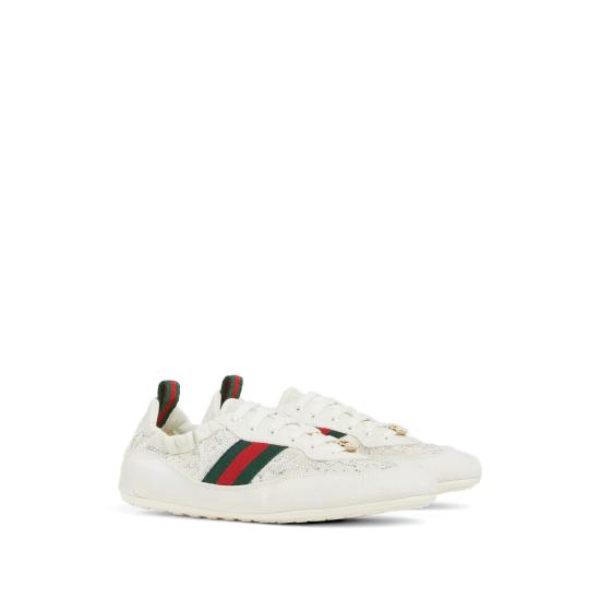 26SS 구찌 GG 크리스털 시프트 스니커즈 859221 AAF3W 9165 NEUTRALS - GUCCI