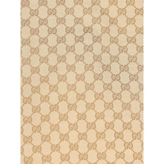 26SS 구찌 GG 코튼 캔버스 패브릭 미디 스커트 864256 ZAUSC 2061 NEUTRALS BROWN - GUCCI