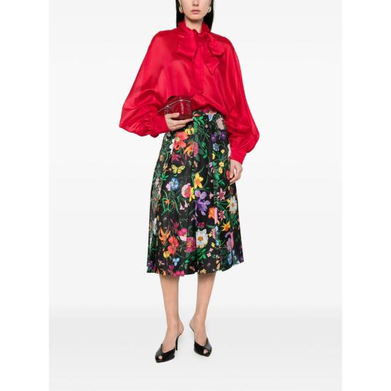 26SS 구찌 스커트 864510 ZAUU8 1066 BLACK GREEN - GUCCI