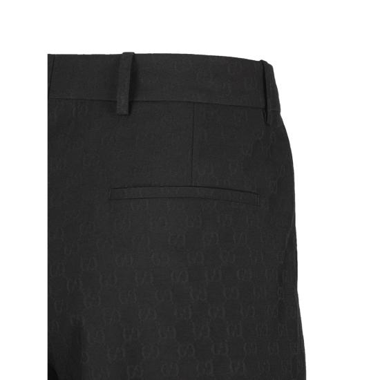 26SS 구찌 GG 울 팬츠 864053 ZAUUC 1000 BLACK - GUCCI