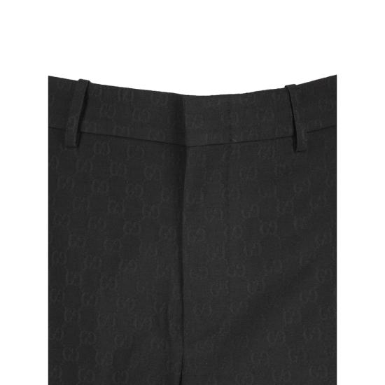 26SS 구찌 GG 울 팬츠 864053 ZAUUC 1000 BLACK - GUCCI