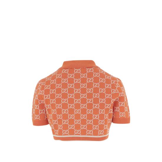 26SS 구찌 셔츠 856263 XKE0M 6027 ORANGE WHITE - GUCCI