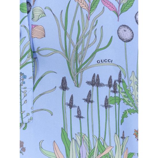 26SS 구찌 블라우스 855618 ZAULE 4340 BLUE GREEN - GUCCI