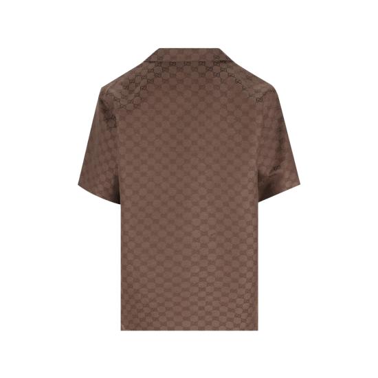 26SS 구찌 반팔 셔츠 794907 ZAM7G 2063 BROWN - GUCCI