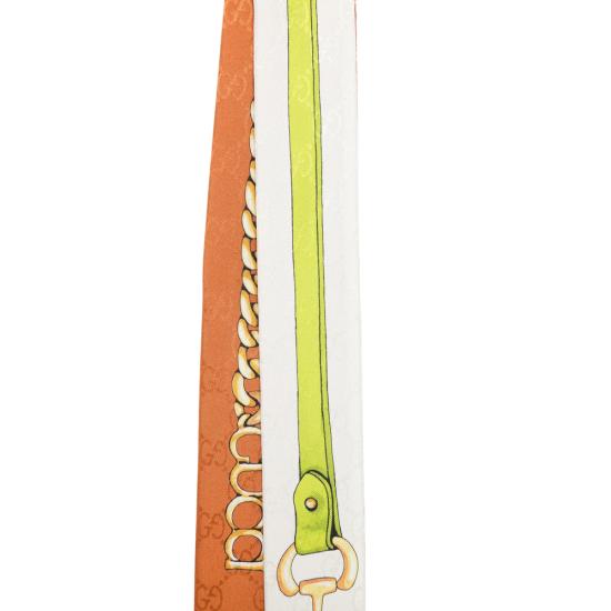 26SS 구찌 머플러/스카프 853203 3G009 9174 ORANGE WHITE - GUCCI