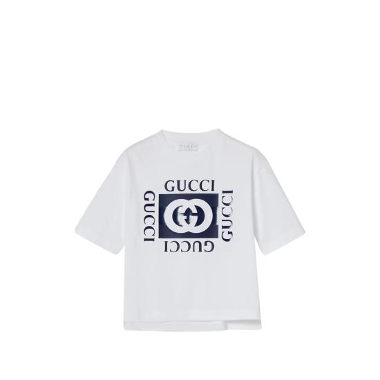 26SS [키즈] 구찌 티셔츠 855551 XJHO7 9056 WHITE