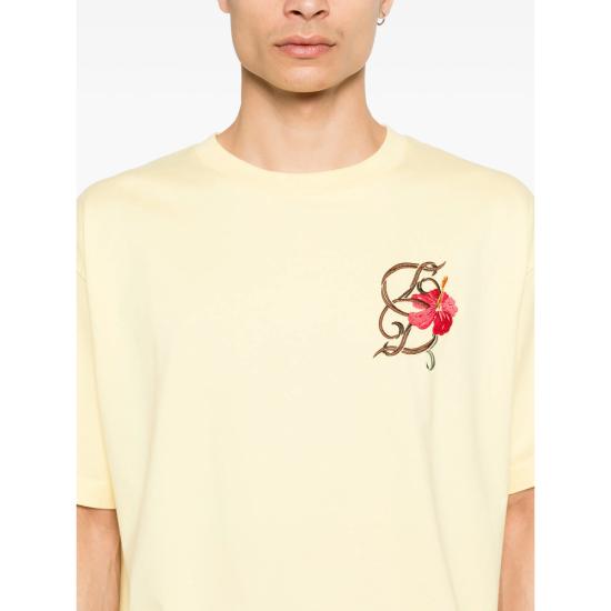 26SS 드롤드무슈 반팔 티셔츠 K TS316 CO248 LGYEL YELLOW - DROLE DE MONSIEUR