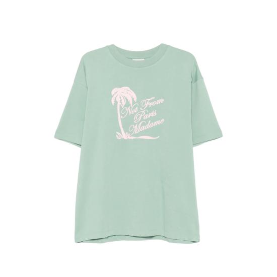26SS 드롤드무슈 반팔 티셔츠 K TS297 CO002 WGREE GREEN