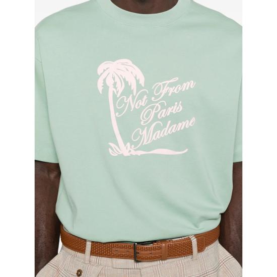 26SS 드롤드무슈 반팔 티셔츠 K TS297 CO002 WGREE GREEN - DROLE DE MONSIEUR