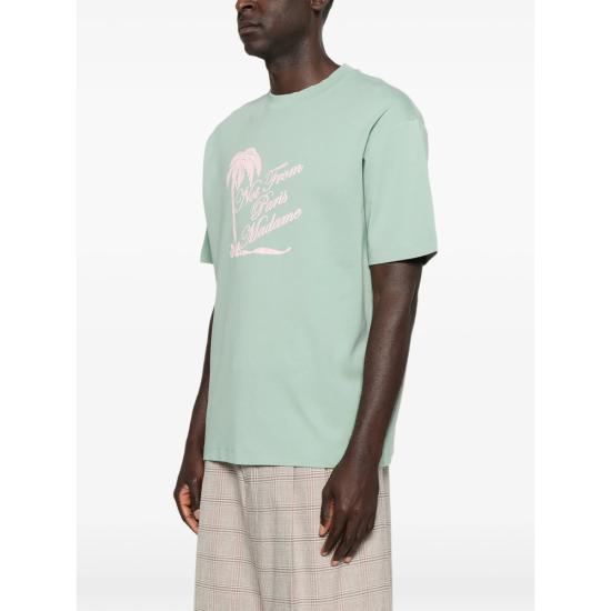 26SS 드롤드무슈 반팔 티셔츠 K TS297 CO002 WGREE GREEN - DROLE DE MONSIEUR
