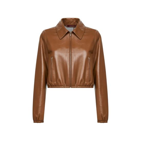 26SS 구찌 가죽 자켓 852289 XNBBW 2006 BROWN