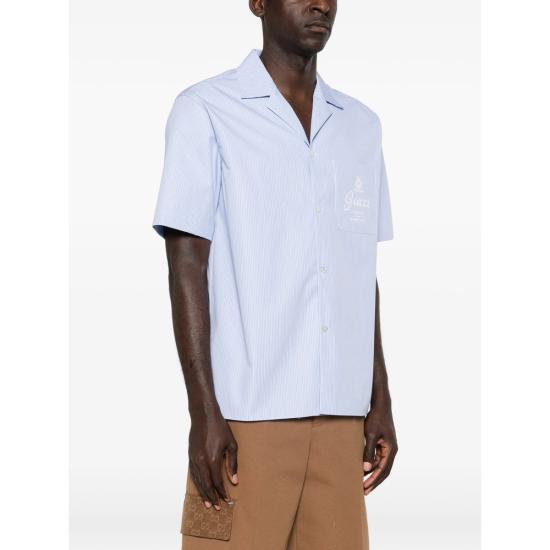 26SS 구찌 반팔 셔츠 794907 ZAJWW 4061 BLUE - GUCCI