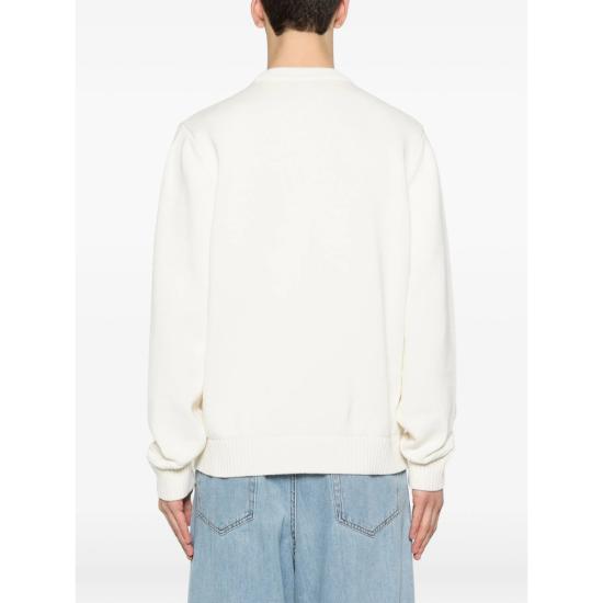 26SS 구찌 인타르시아 니트 코튼 울 스웨터 851724 XKFBC 9000 NEUTRALS - GUCCI