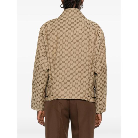 26SS 구찌 GG 캔버스 봄버 재킷 842660 ZAF4S 2580 NEUTRALS BROWN - GUCCI