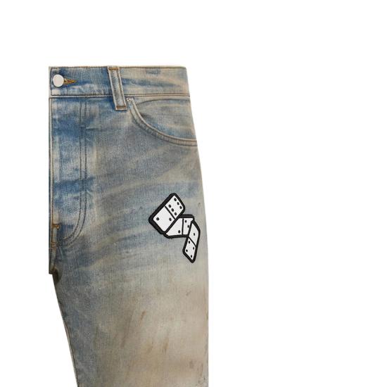 26SS 아미리 데님 팬츠 AMBMJE1048 INDIG BLUE BROWN - AMIRI