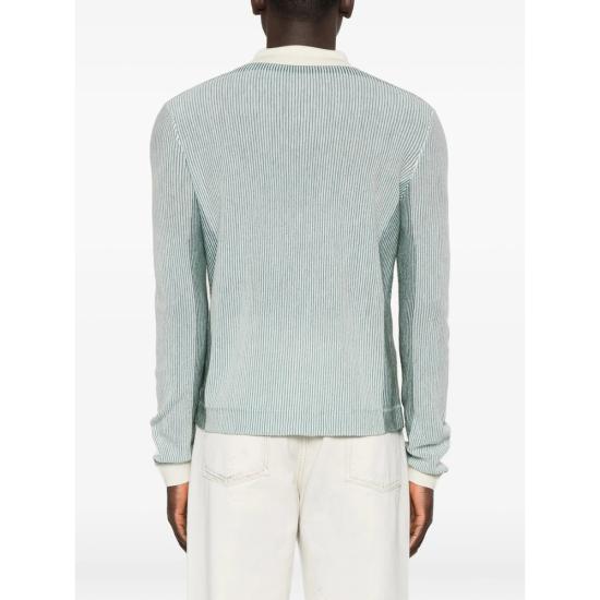 26SS 카사블랑카 폴로 티셔츠 SS26 KW 1369 01 MULTI GREEN NEUTRALS - CASABLANCA