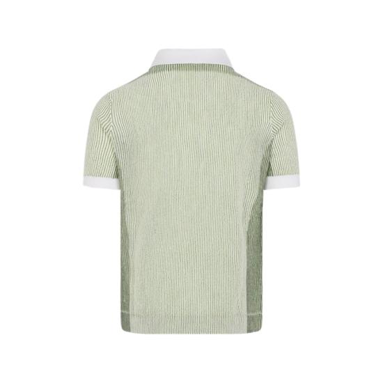 26SS 카사블랑카 폴로 티셔츠 SS26 KW 1347 01 MULTI GREEN WHITE - CASABLANCA