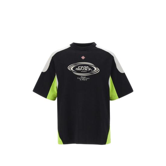 26SS 카사블랑카 반팔 티셔츠 SS26 JTS 066 01 BKGRL BLACK GREEN