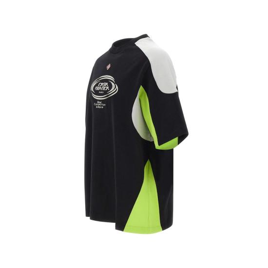 26SS 카사블랑카 반팔 티셔츠 SS26 JTS 066 01 BKGRL BLACK GREEN - CASABLANCA