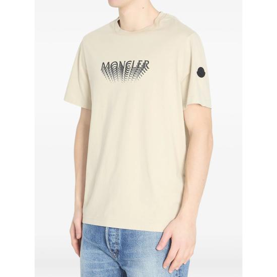 26SS 몽클레어 반팔 티셔츠 89AYW 8C000 22 216 NEUTRALS - MONCLER