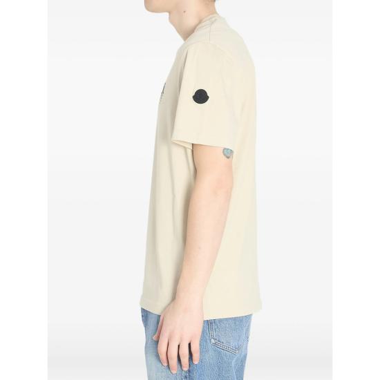 26SS 몽클레어 반팔 티셔츠 89AYW 8C000 22 216 NEUTRALS - MONCLER
