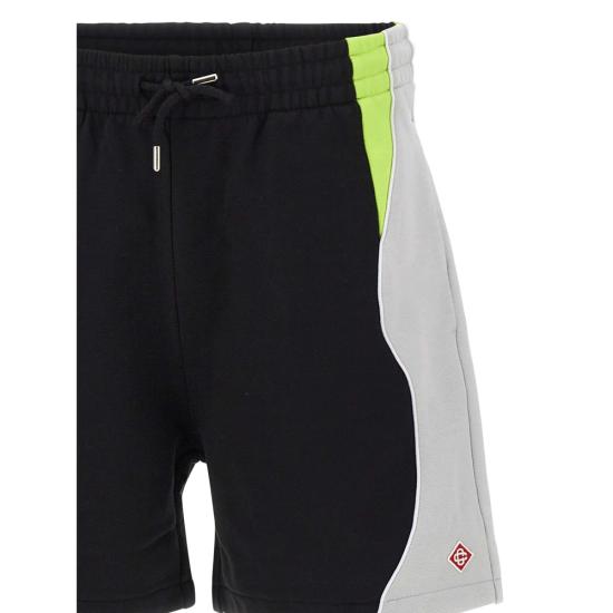 26SS 카사블랑카 숏팬츠 SS26 JTR 346 01 BKGRL BLACK GREY - CASABLANCA