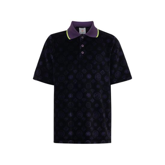 26SS 카사블랑카 폴로 티셔츠 SS26 JTP 496 01 BLKPU BLACK