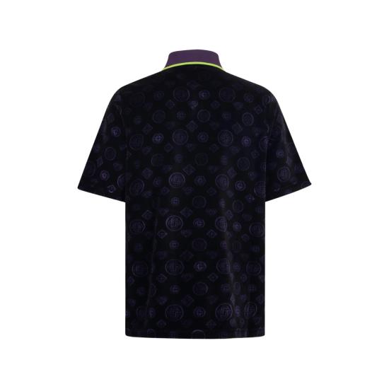 26SS 카사블랑카 폴로 티셔츠 SS26 JTP 496 01 BLKPU BLACK - CASABLANCA